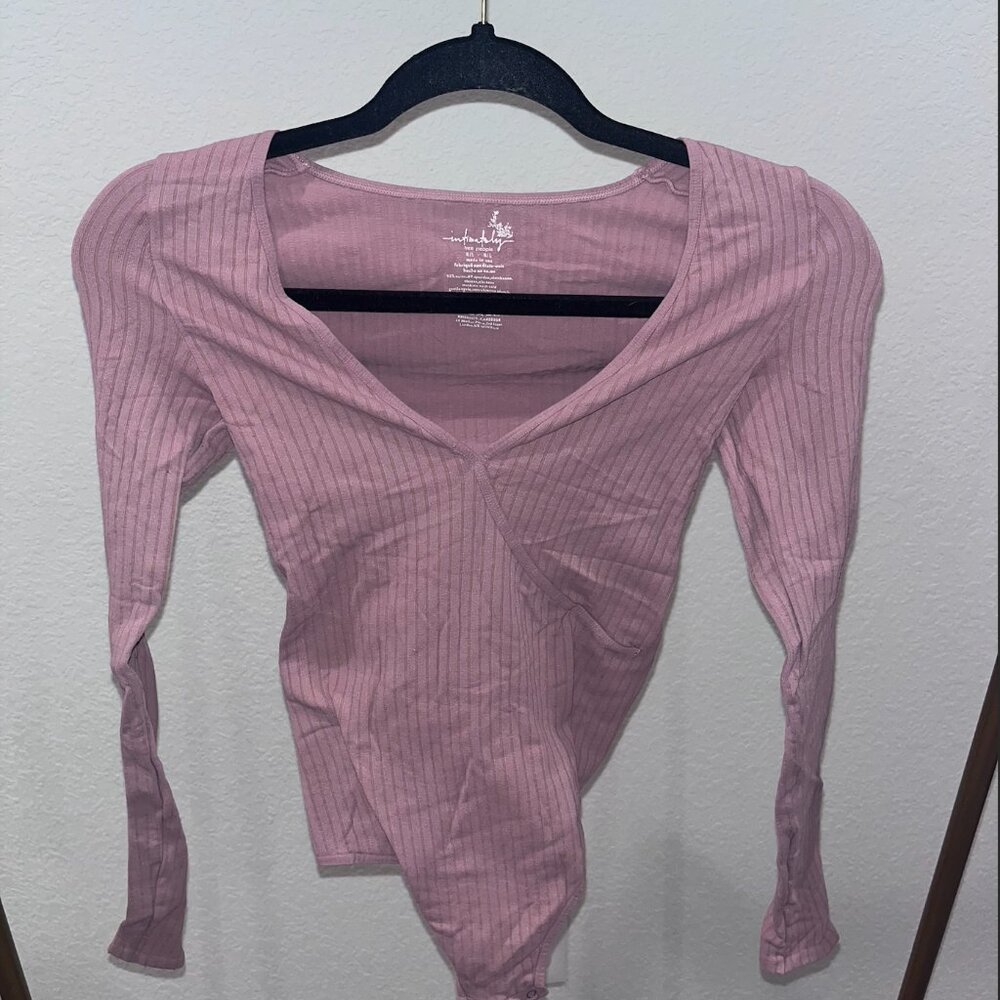 FREE PEOPLE INTIMATELY Meg Seamless Long Sleeve Bodysuit